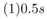 (1)0.5s