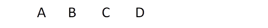A B C D